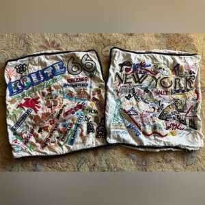 Catstudio Embroidered pillow cases